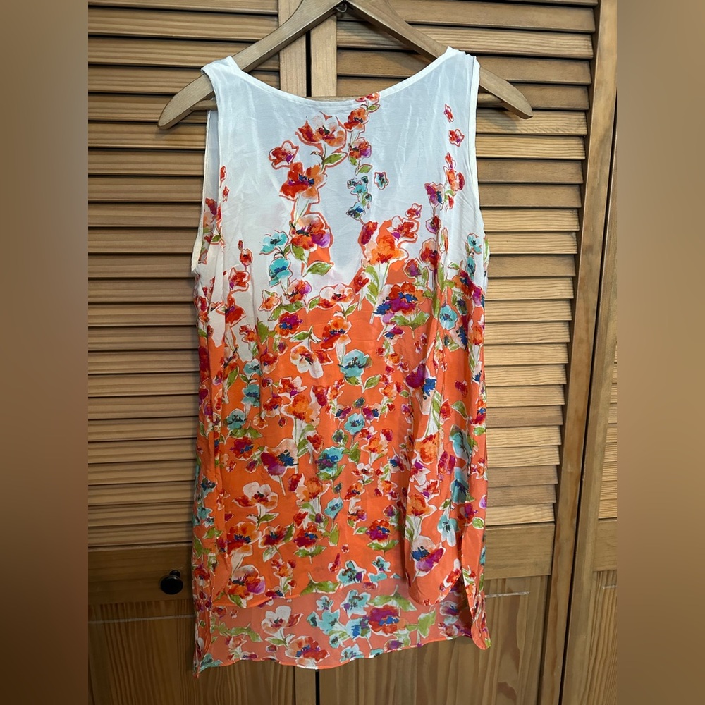 Maeve Silk Tunic with V-Back Size XS